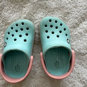 Toddler size US 5 crocs
Watermelon color